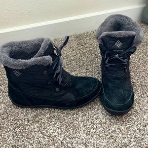 EUC Columbia 200 Gram Thermal Reflective Omni Heat Tech Suede Nylon Boots